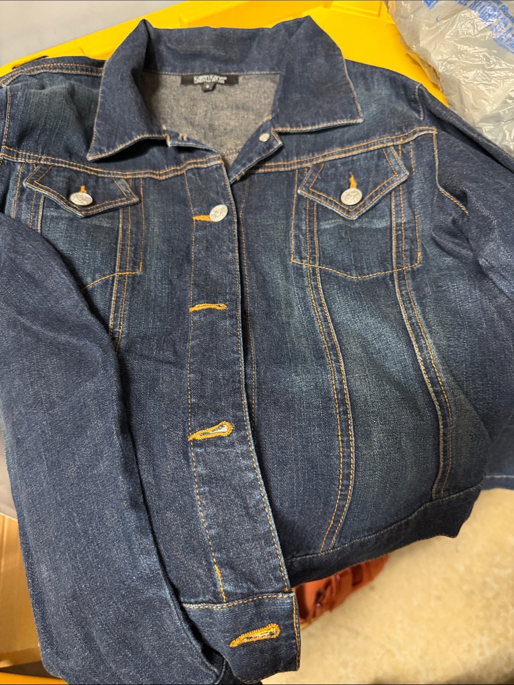 Karen Kane Dark Blue Denim Jean Jacket